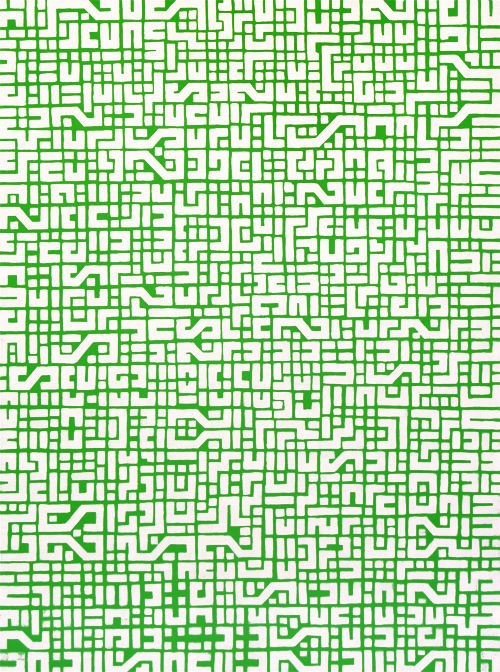 circuit board GREEN, 90cm x 120cm, acrylic on board, 2009