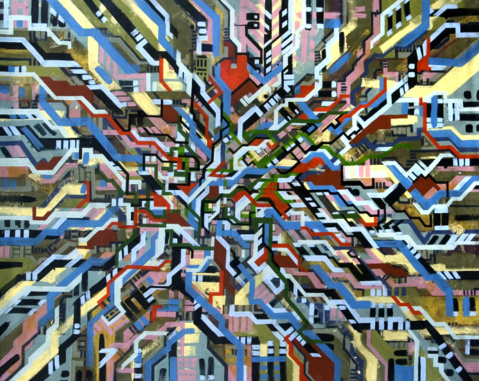 Untitled, 190cm x 150cm, acrylic on canvas, 2006